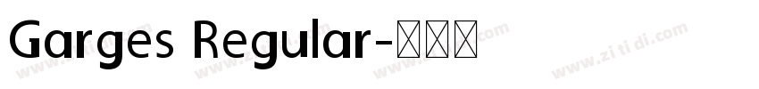 Garges Regular字体转换